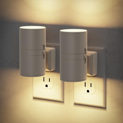 JandCase Night Lights Plug into Wall, Dimmable Gray Night Lights by JandCase
