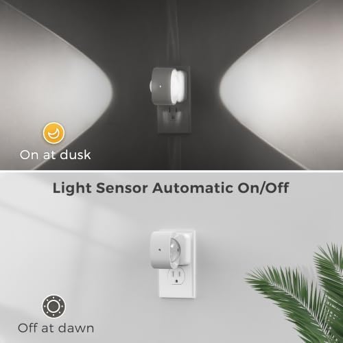 L LOHAS LED Night Light Projector, Night Lights Plug into Wall Light Sensor - Image 2