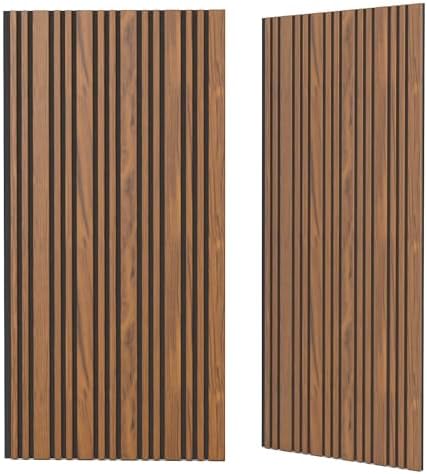 2 Pack Wood Acoustic Panels, 47.2"×23.6"×0.36" High Density Sound Proof Wood by GOAND