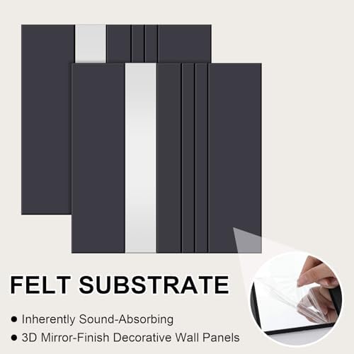 Geelin 4 Pack 3D Wall Panels Peel and Stick Fluted - Image 3