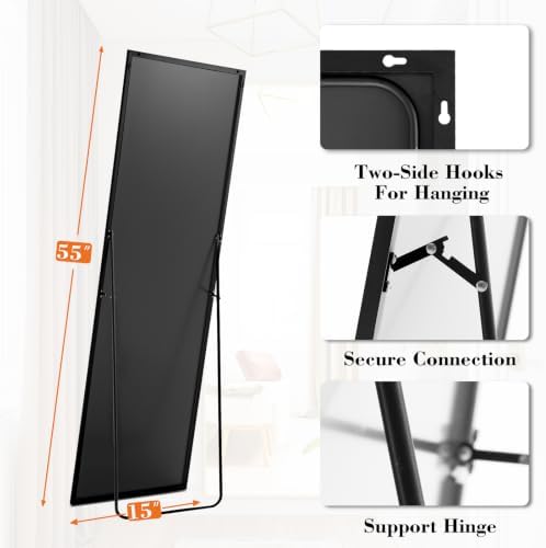 Sweetcrispy 55"x15" Full Length Mirror, Standing Full Body Mirror - Image 2