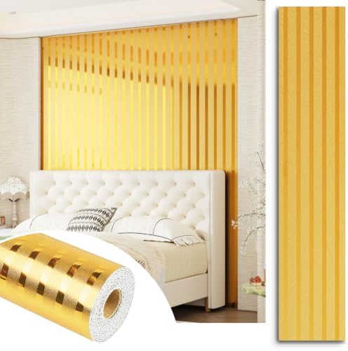 Sound Proof Foam Panels for Walls Peel and Stick Gold Wallpaper by STICKEEP