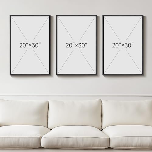 Large Framed Black White Gray Abstract Wall Art - Image 3