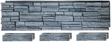OTECKO Distinct 6-Pack Faux Stone Wall Panel 48 in x 13 in x 2 in Stacked Stone by Otecko