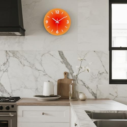 12 in Modern Wall Clock, Silent Glass Clock, Decorative Wall Clocks - Image 4