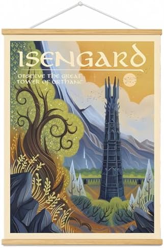 Middle Earth Landscape Wall Art Prints Canvas PaintingFantasy Posters, Wall by Meksular