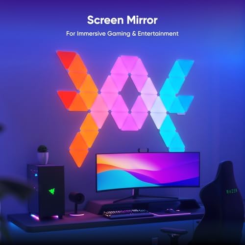Nanoleaf Shapes Triangle Lights, Smart RGBW LED Wall Light Panels - Image 4
