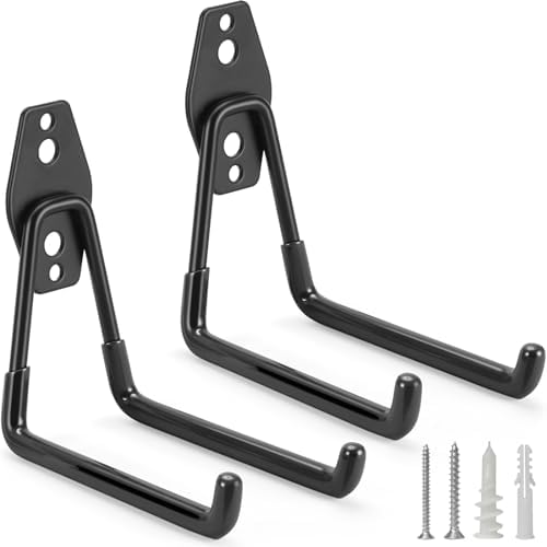 2 Pack Garage Hooks Heavy Duty Storage Organizer Wall Mount Power and Garden by LUPYJI