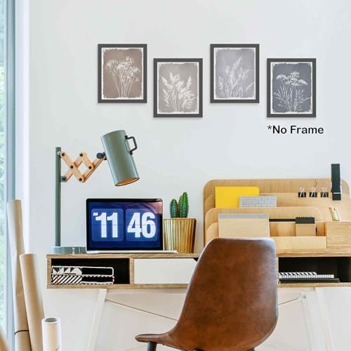 TLESKE Boho Neutral Vintage Fall Botanical Posters Prints Unframed 8x10 Set of 4 - Image 3