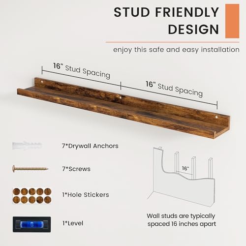 Picture Ledge Shelf, Floating Shelves - Image 5