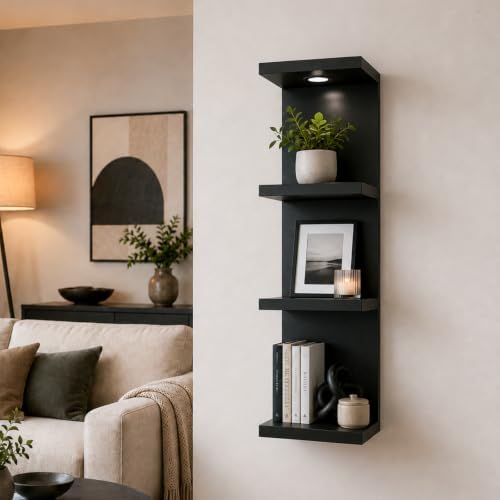4 Tier Floating Wall Shelf by madeformodernhomes