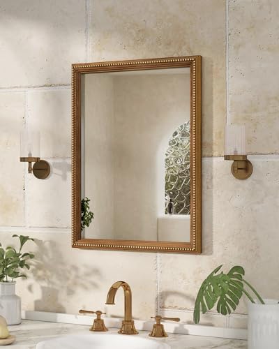 Axeman 22x30 Wood Wall Mirror, Rustic Bathroom Mirror, Vintage Wall Mounted - Image 2