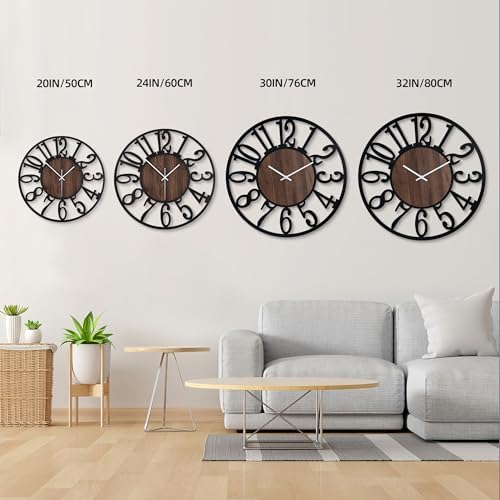 30 Inch Large Metal Wall Clock - Image 6