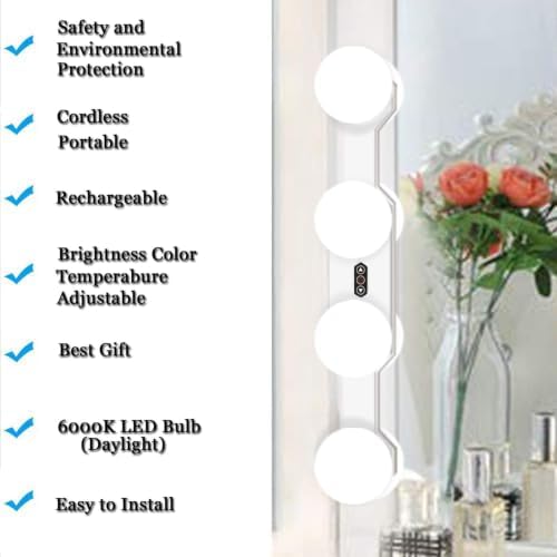 New Cordless Rechargeable LED Vanity Mirror Light - Image 2