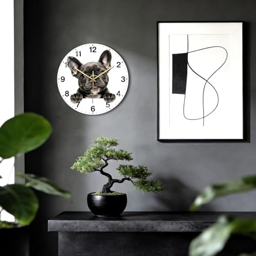 peacoblue Bulldog Wall Clocks Battery Operated - Image 5