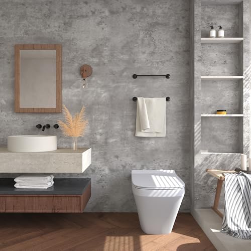 3yecao 16"×354" 3D Grey Concrete Cement Wallpaper Peel and Stick Faux Light - Image 2