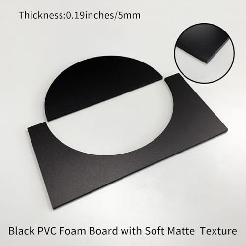Decorative Modular Fretwork 3D Wall Panels, Half Circle Black - Image 2