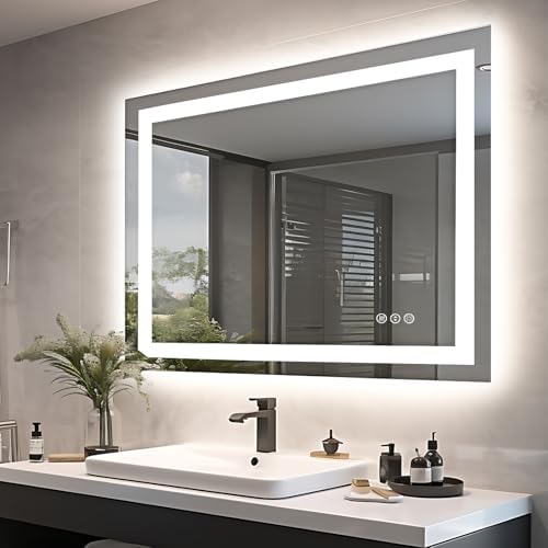 EchosLife 40"x30" LED Lights Bathroom Mirror by EchosLife
