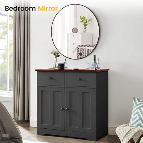18 inch Round Mirror for Wall, Round Bathroom Mirror for Wall Decor, Wall - Image 3