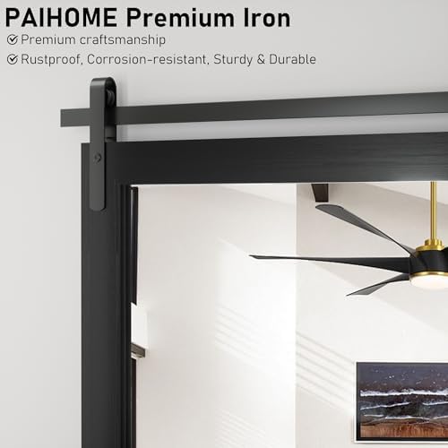 PAIHOME Black Farmhouse Bathroom Vanity Mirror 24" x 36" - Image 5