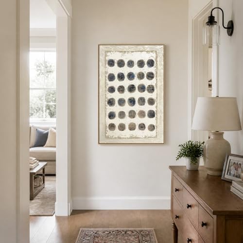 SAFERRYHOME Abstract Hand Painted Neutral Wall Art - Image 7