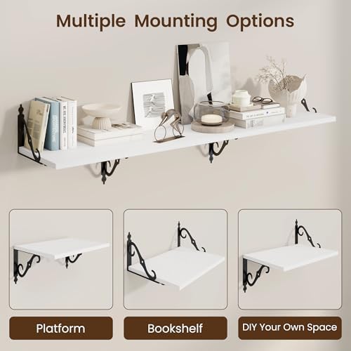 RICHFOCUS 12 Inch Deep Floating Shelves - Image 5