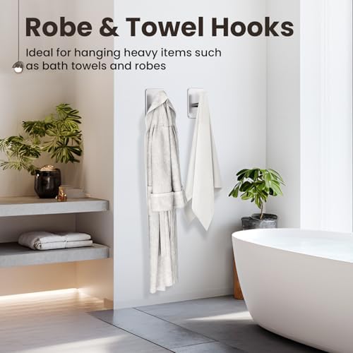 Aikzik Large Heavy Duty Wall Hooks - 26lb Max - Image 3