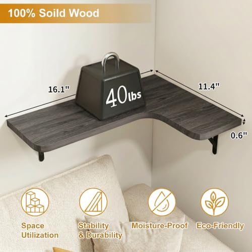 Fixwal Conner Shelves Wall Mounted - Image 3