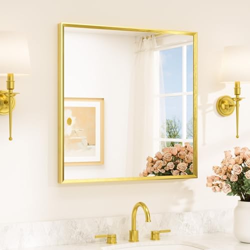 TETOTE Brushed Gold Vanity Mirror by TETOTE