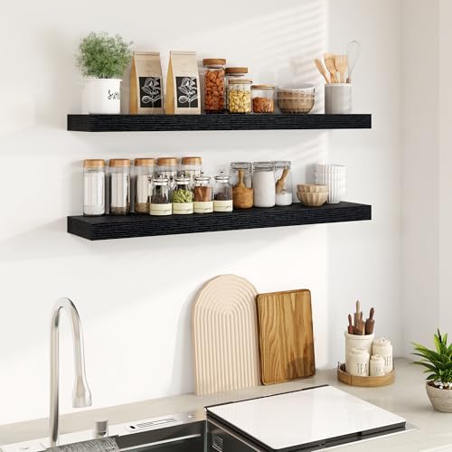 Fun Memories Floating Shelves for Wall, 40Inch Floating Shelves Set of 2 - Image 5