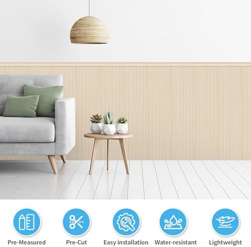 Art3d Beadboard Wainscoting Wall Panel Kit, 37.8 x 9.84 Inch - Image 5