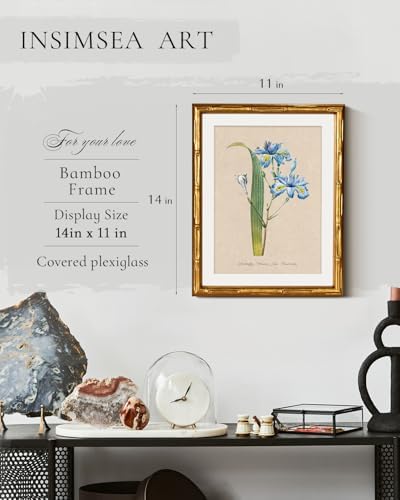 InSimSea Gold Bamboo Framed Wall Art - Image 3