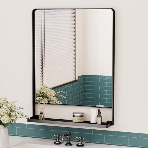 Keonjinn 24 x 32 in Black Bathroom Mirror by Keonjinn
