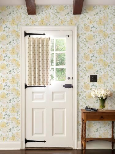 Ismoon Yellow Floral Peel Stick Wallpaper Boho Stick on Wallpaper - Image 3