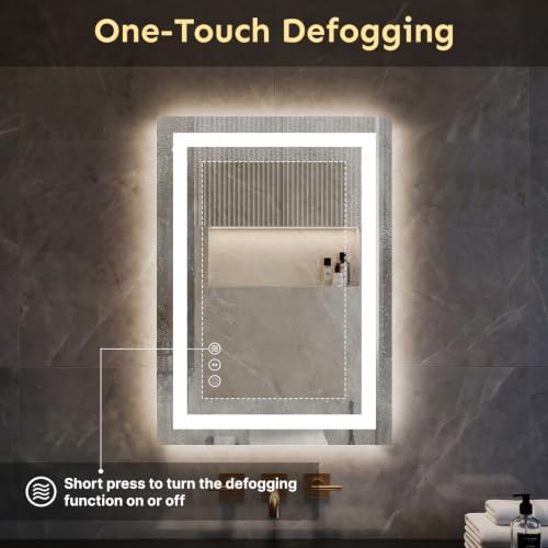 Kosmonia 28x20 Inch LED Bathroom Mirror - Image 5