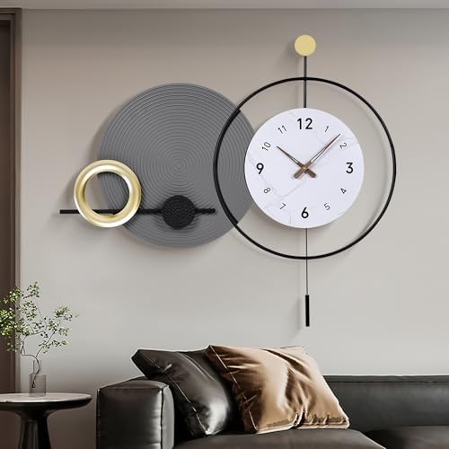 39.4"x25.2" Large Modern Silent Wall Clock by Tiuposr