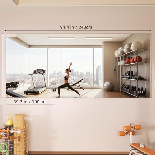Hasipu 95''x 40'' Home Gym Mirror - Image 3