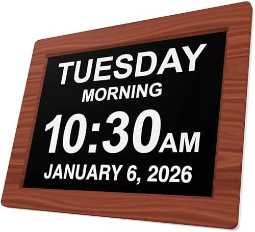 American Lifetime New 2026 Dementia Clock Large Digital Clock by AmericanLifetime