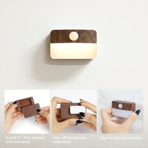 Guankai 8 Pack Motion Sensor Stair Light Indoor, Wireless Battery Operated - Image 7