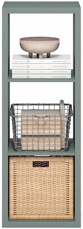 Furinno Cubicle Book Shelf, 3-Cube Bookshelf, Extra Thick Frame Horizontally & - Image 7