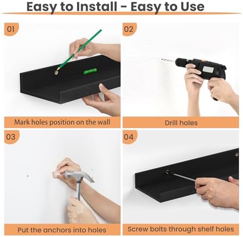 upsimples Floating Shelves for Wall Decor and Storage - Image 3