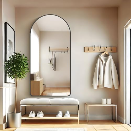 FORBATH Large Arched Wall Mirror 60x30 Inch, Living Room, Home Decor, Hanging - Image 4