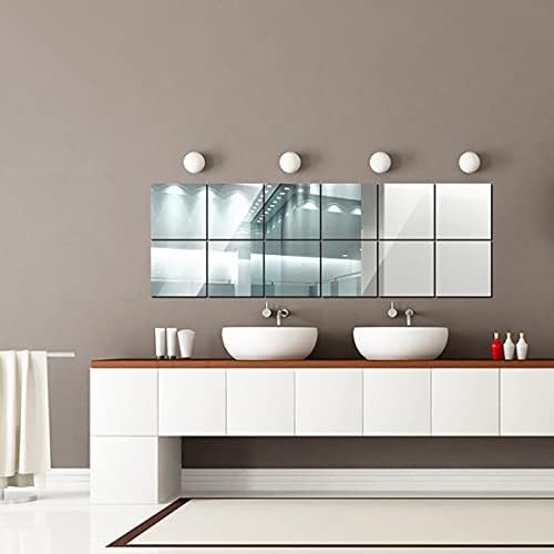 Fantasyon 10 Pieces Flexible Mirror Sheets, Self Adhesive Decorative Plastic - Image 3