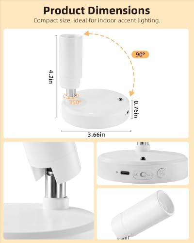 EZVALO Spot Light Indoor, Wireless Picture Lights - Image 5