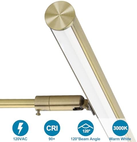 LED Picture Lights for Paintings Plug in, 16inch 6W Adjustable Art Light - Image 6