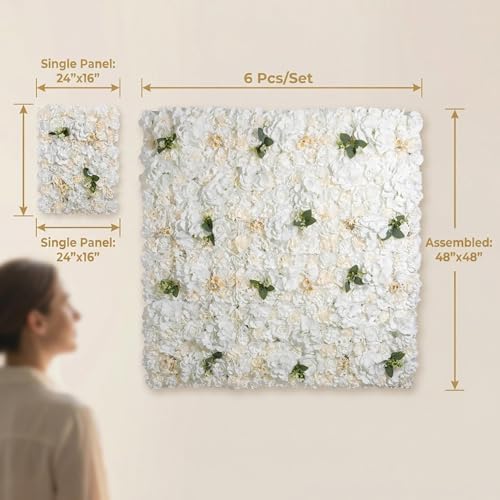 Flower Wall Backdrop 6 Panels 16×24 Inch - Image 2