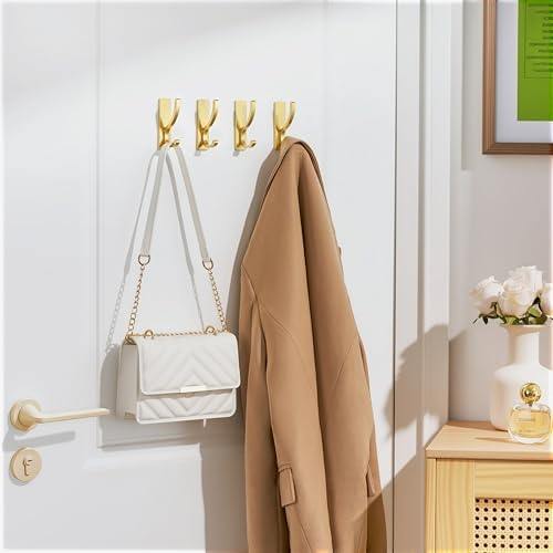 pickpiff Adhesive Wall Hooks for Coat/Towel, Hold 13LB - Image 5
