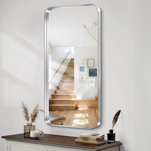 CIRCUMI Silver Bathroom Mirror - Image 4