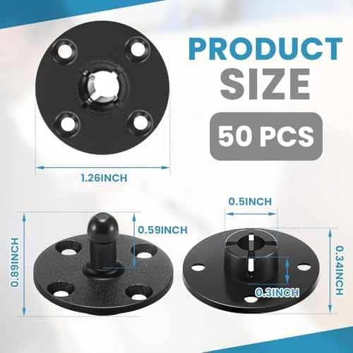 Moxweyeni 50 Pcs Panel Fasteners Mounting Clips - Image 2