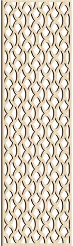Resort Decorative Pierced Fretwork Wood Wall Panels, 19 3/8"W x 49 3/8"H x 1/4"T by EkenaMillwork